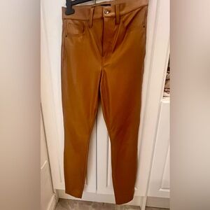 Veronica Beard Maerna Skinny High Rise Faux leather pants